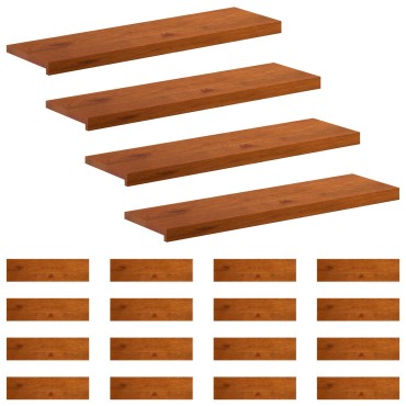 vidaXL Σκαλοπάτι 20 τεμ. 90 x 25 x 2 cm Καφέ Στερεό Ξύλο Δρυός