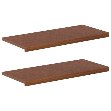 vidaXL Παράθυρα 2 τμχ. Σκούρο Καφέ 90 x 40 x 2 cm Στερεό Ξύλο Δρυός