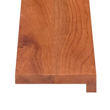 vidaXL Παράθυρα 2 τμχ. Καφέ 140 x 20 x 2 cm Στερεό Ξύλο Δρυός