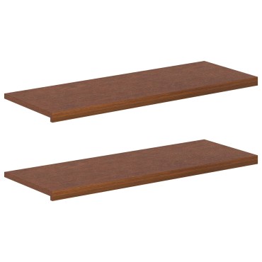 vidaXL Παράθυρα 2 τμχ. Σκούρο Καφέ 110 x 40 x 2 cm Στερεό Ξύλο Δρυός