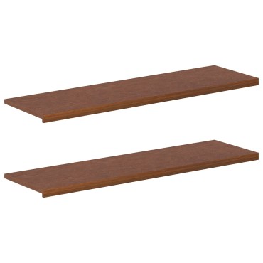 vidaXL Παράθυρα 2 τμχ. Σκούρο Καφέ 160 x 40 x 2 cm Στερεό Ξύλο Δρυός