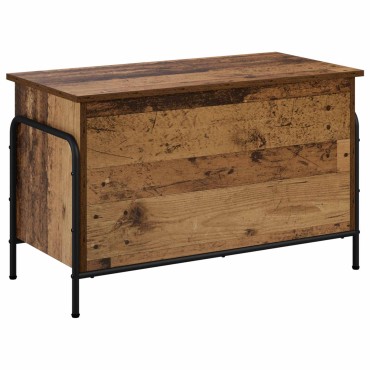 vidaXL Κουτί αποθήκευσης Παλαιωμένο ξύλο 80x40x49,5 εκ