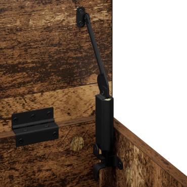 vidaXL Κουτί αποθήκευσης Παλαιωμένο ξύλο 80x40x49,5 εκ
