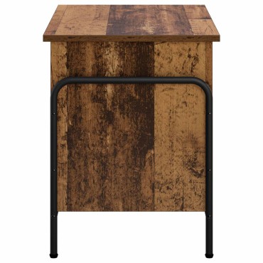 vidaXL Κουτί αποθήκευσης Παλαιωμένο ξύλο 80x40x49,5 εκ