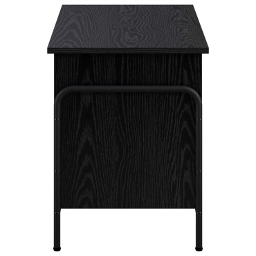 vidaXL Κουτί αποθήκευσης Μαύρη Δρυς 80x40x49,5 εκ