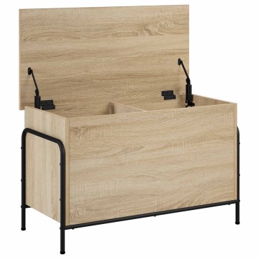 vidaXL Κουτί αποθήκευσης Sonoma Δρυς 80x40x49,5 εκ