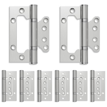 vidaXL Άξονας 8 τμχ. 100 x 75 x 13 mm Ασημί Ατσάλι