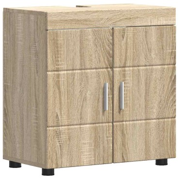 vidaXL Σετ Επίπλων Μπάνιου TULUM 2 τεμ. Δρύς Sonoma 60x34x63 εκ