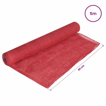 vidaXL Ρολό από Τζute 160 x 500 cm Κόκκινο