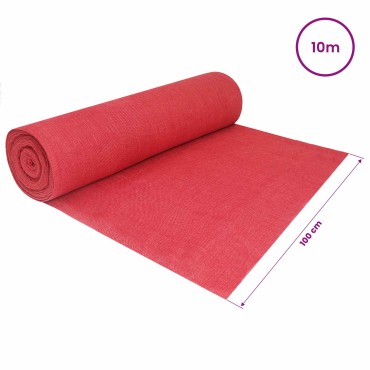 vidaXL Ρολό από Τζute 200 x 1000 cm Κόκκινο