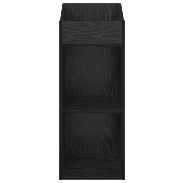 vidaXL Ντουλάπι δίσκων βινυλίου Μαύρη Δρυς 36x36x95,5 εκ 1 τεμ.