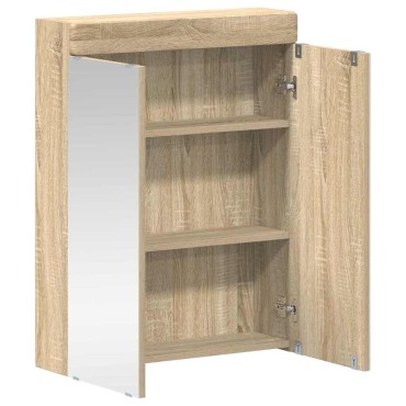vidaXL Καθρέφτης Ντουλάπα Μπάνιου TULUM Δρύς Sonoma 60x16,5x78 εκ 1 τεμ.