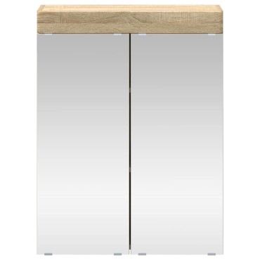 vidaXL Καθρέφτης Ντουλάπα Μπάνιου TULUM Δρύς Sonoma 60x16,5x78 εκ 1 τεμ.