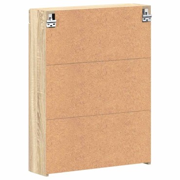 vidaXL Καθρέφτης Ντουλάπα Μπάνιου TULUM Δρύς Sonoma 60x16,5x78 εκ 1 τεμ.