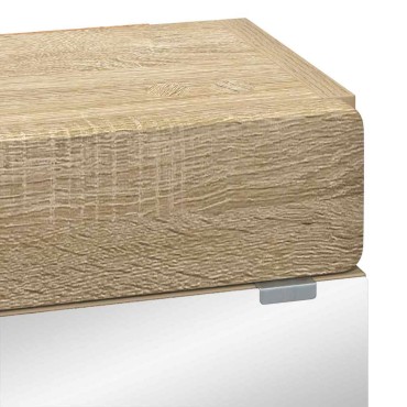 vidaXL Καθρέφτης Ντουλάπα Μπάνιου TULUM Δρύς Sonoma 60x16,5x78 εκ 1 τεμ.