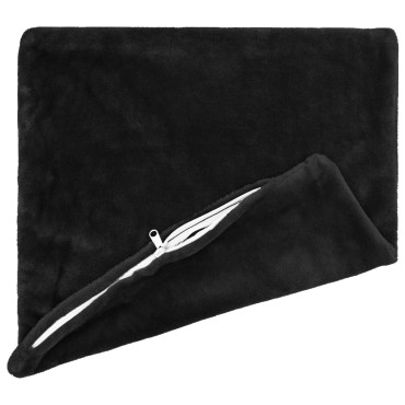 vidaXL Κάλυμμα Μαξιλαριού 2 pcs HEERLEN Μαύρο 60 x 60 cm Φανέλα