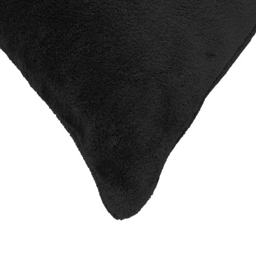 vidaXL Κάλυμμα Μαξιλαριού 2 pcs HEERLEN Μαύρο 60 x 60 cm Φανέλα