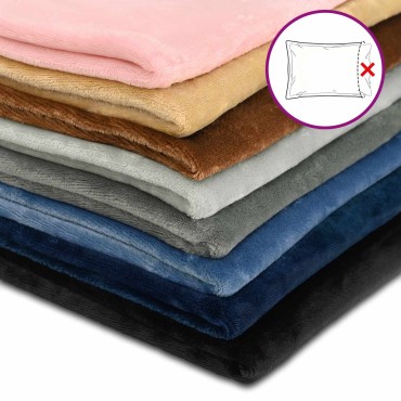 vidaXL Κάλυμμα Μαξιλαριού 2 pcs HEERLEN Μαύρο 60 x 60 cm Φανέλα