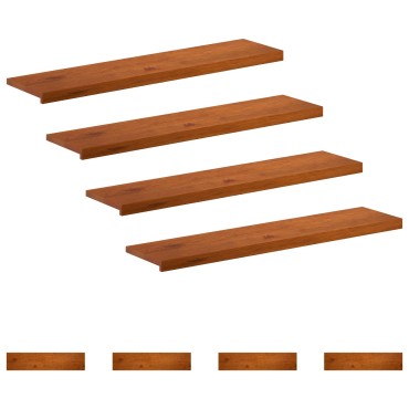 vidaXL Σκαλοπάτι 8 τεμ. 110 x 25 x 2 cm Καφέ Στερεό Ξύλο Δρυός