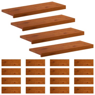 vidaXL Σκαλοπάτι 20 τεμ. 80 x 30 x 2 cm Καφέ Στερεό Ξύλο Δρυός