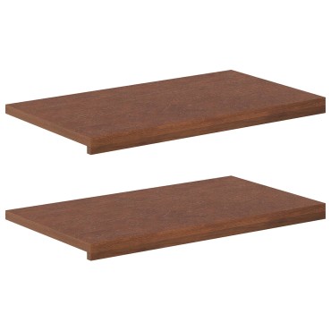 vidaXL Παράθυρα 2 τμχ. Σκούρο Καφέ 70 x 30 x 2 cm Στερεό Ξύλο Δρυός