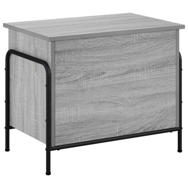 vidaXL Κουτί αποθήκευσης Γκρι Sonoma 80x40x49,5 εκ