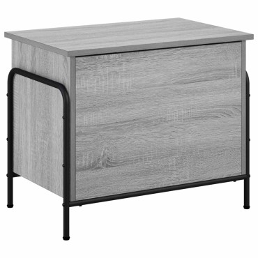 vidaXL Κουτί αποθήκευσης Γκρι Sonoma 80x40x49,5 εκ