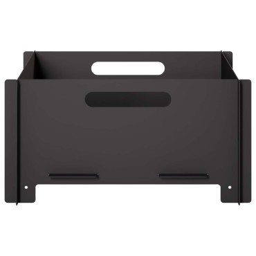 vidaXL Φωτιά Μαύρο 40 x 40 x 20 cm Ατσάλι