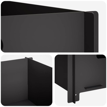 vidaXL Φωτιά Μαύρο 40 x 40 x 20 cm Ατσάλι