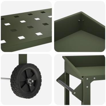 vidaXL Τραπέζι Φυτεύσεων με Ρόδες 96 x 50 x 89 εκ.