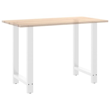 vidaXL Πόδια Τραπεζιού Μπαρ 2 τεμ. Λευκά 60x(90-91)cm Ατσάλι
