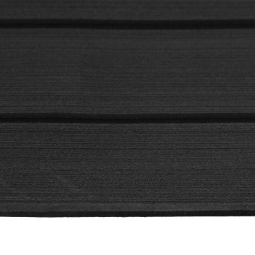vidaXL Ματ Σκάφους Ριγέ Σκούρο Γκρι και Μαύρο 240 x 60 cm EVA