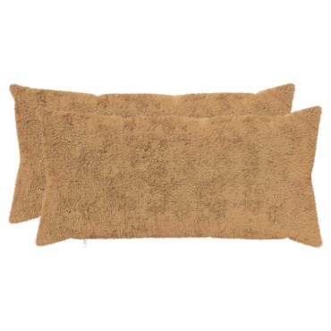 vidaXL Κάλυμμα Μαξιλαριού 2 τμχ. HEERLEN Taupe 40 x 80 cm