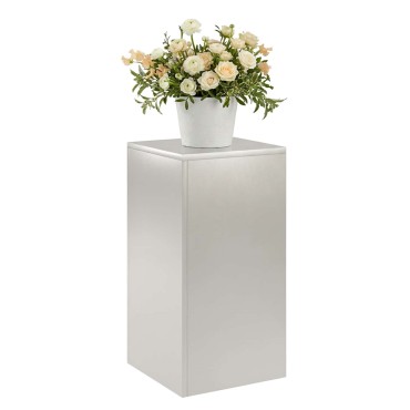 vidaXL Βάση φυτών Ασημί 30 x 30 x 60 cm Ατσάλι
