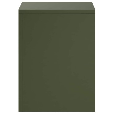 vidaXL Βάση φυτών 2 pcs Λαδί 30 x 30 x 40 cm Ατσάλι