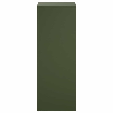 vidaXL Βάση φυτών 2 pcs Λαδί 30 x 30 x 80 cm Ατσάλι