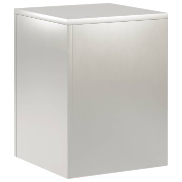 vidaXL Βάση φυτών Ασημί 30 x 30 x 40 cm Ατσάλι