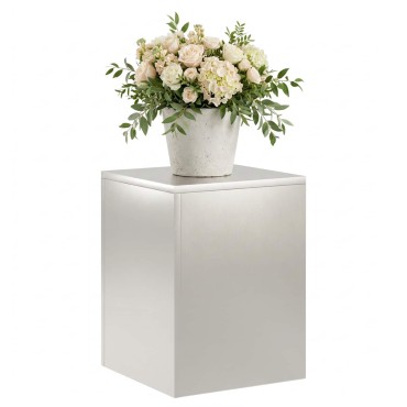 vidaXL Βάση φυτών Ασημί 30 x 30 x 40 cm Ατσάλι