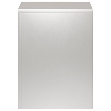 vidaXL Βάση φυτών Ασημί 30 x 30 x 40 cm Ατσάλι