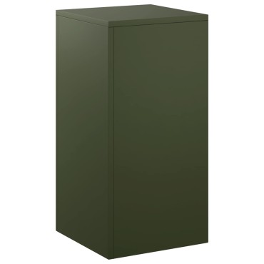 vidaXL Βάση φυτών Λαδί 30 x 30 x 60 cm Ατσάλι Σκληρυθέν στον Αέρα