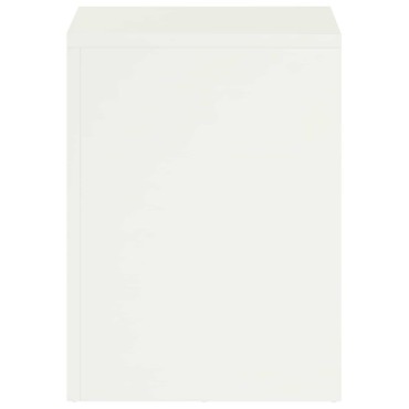 vidaXL Βάση φυτών 2 pcs Λευκό 30 x 30 x 40 cm Ατσάλι