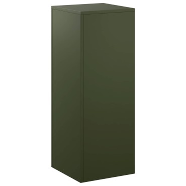 vidaXL Βάση φυτών Λαδί 30 x 30 x 80 cm Ατσάλι Σκληρυθέν στον Αέρα