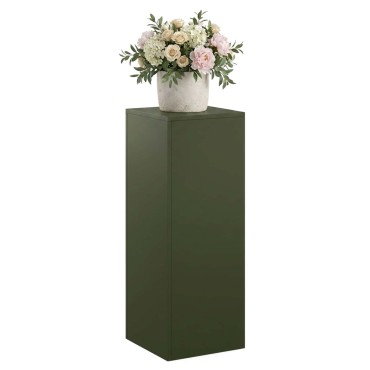 vidaXL Βάση φυτών Λαδί 30 x 30 x 80 cm Ατσάλι Σκληρυθέν στον Αέρα