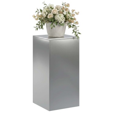 vidaXL Βάση φυτών Ασημί 40 x 40 x 80 cm Ατσάλι