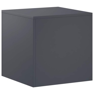 vidaXL Βάση φυτών Ανθρακί 40 x 40 x 40 cm Ανοξείδωτο Ατσάλι