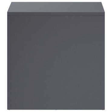 vidaXL Βάση φυτών Ανθρακί 40 x 40 x 40 cm Ανοξείδωτο Ατσάλι