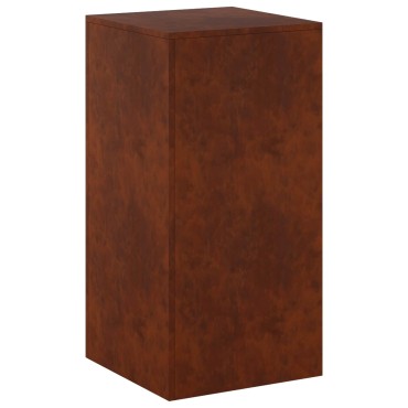 vidaXL Βάση φυτών Σκ rusty 40 x 40 x 80 cm Ατσάλι Σκληρυθέν στον Αέρα