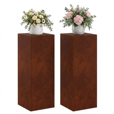 vidaXL Βάση φυτών 2 pcs Σκ rusty 30 x 30 x 80 cm