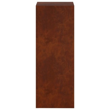 vidaXL Βάση φυτών 2 pcs Σκ rusty 30 x 30 x 80 cm