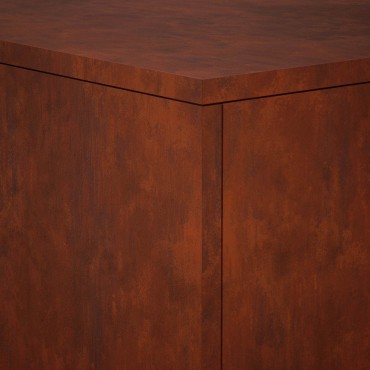 vidaXL Βάση φυτών 2 pcs Σκ rusty 30 x 30 x 80 cm